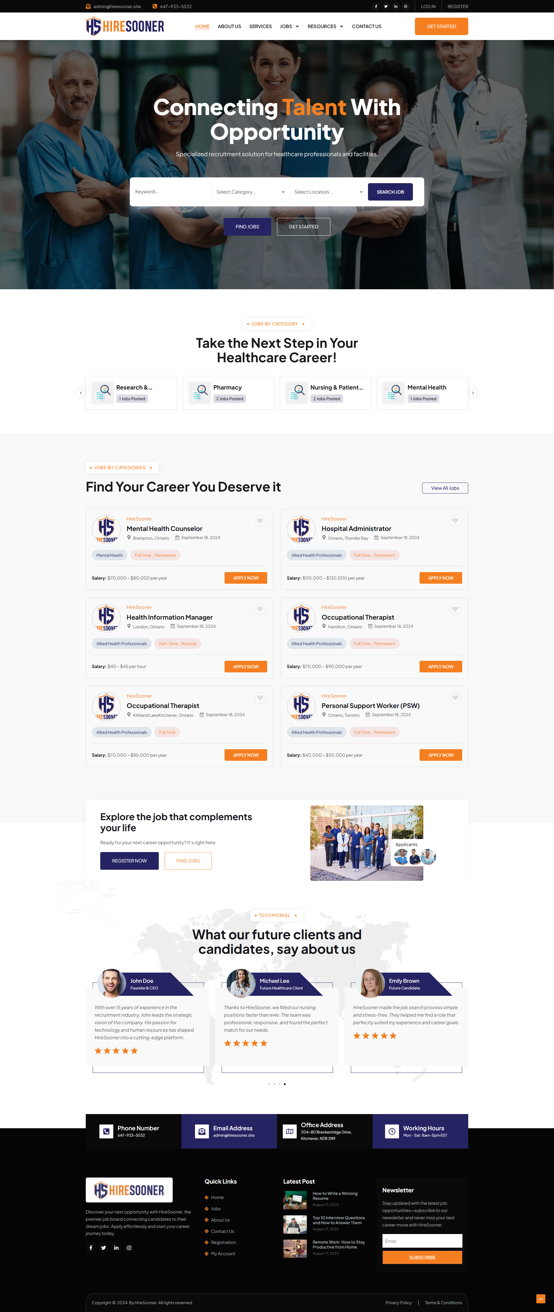 Example of Wordpress Website Design And Redesign